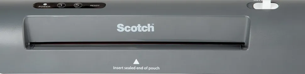 Scotch® Thermal Laminator Combo Pack, 1 Gray Thermal Laminator 9" Wide, 20 Laminating Sheets, Fits Letter Size