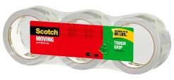 Scotch® Tough Grip Moving Packing Tape, 1.88