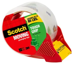 Scotch® Tough Grip Moving Packing Tape, 1.88