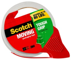 Scotch® Tough Grip Moving Packing Tape, 1.88