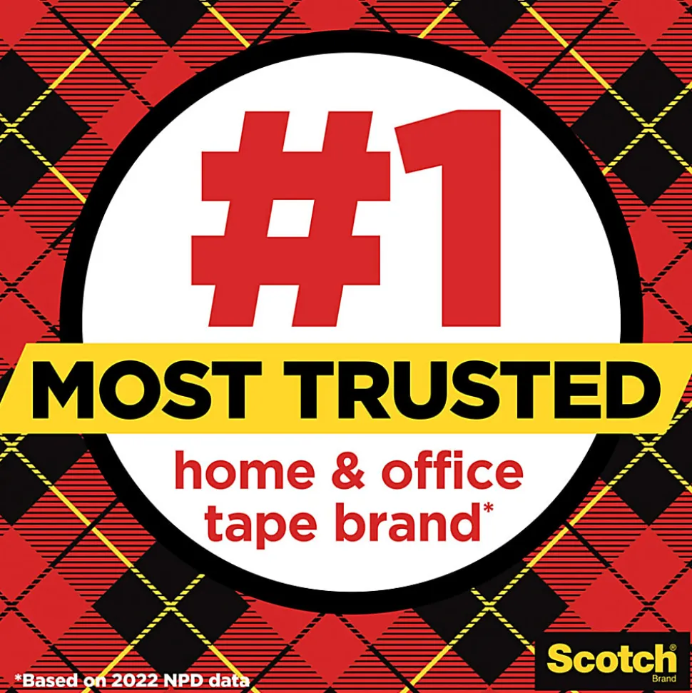 Scotch® Transparent Tape, 3/4 in. x 1000 in., 24 Tape Rolls, Clear, School Supplies and College Essentials for Students and Teachers