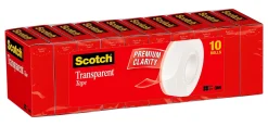 Scotch® Transparent Tape, 3/4