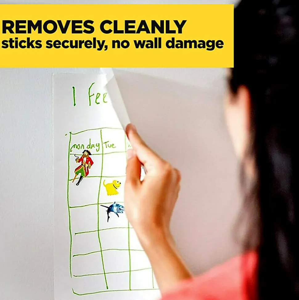 Scotch® Wall-Safe Tape, 3/4" x 650", Clear