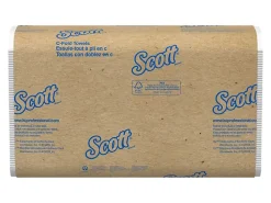 Scott Essential C Fold Paper Towels (01510) with Fast-Drying Absorbency Pockets, 12 Packs / Case, 200 C Fold Towels / Pack