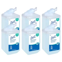 Scott Foam Hair & Body Wash - Fresh Scent - 33.8 fl oz (1000 mL) - Hair, Body - Blue - Residue-free - 6 / Carton