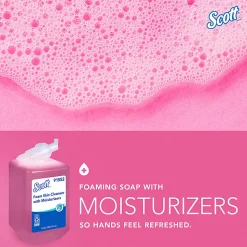 Scott® Foam Skin Cleanser Soap, Floral Scent, 33.8 Oz, Case Of 6 Bottles