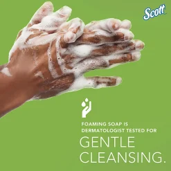 Scott® Green Certified Foam Hand Soap, Unscented, 1.2 L E-Cassette Bottles, Case Of 2 Refills