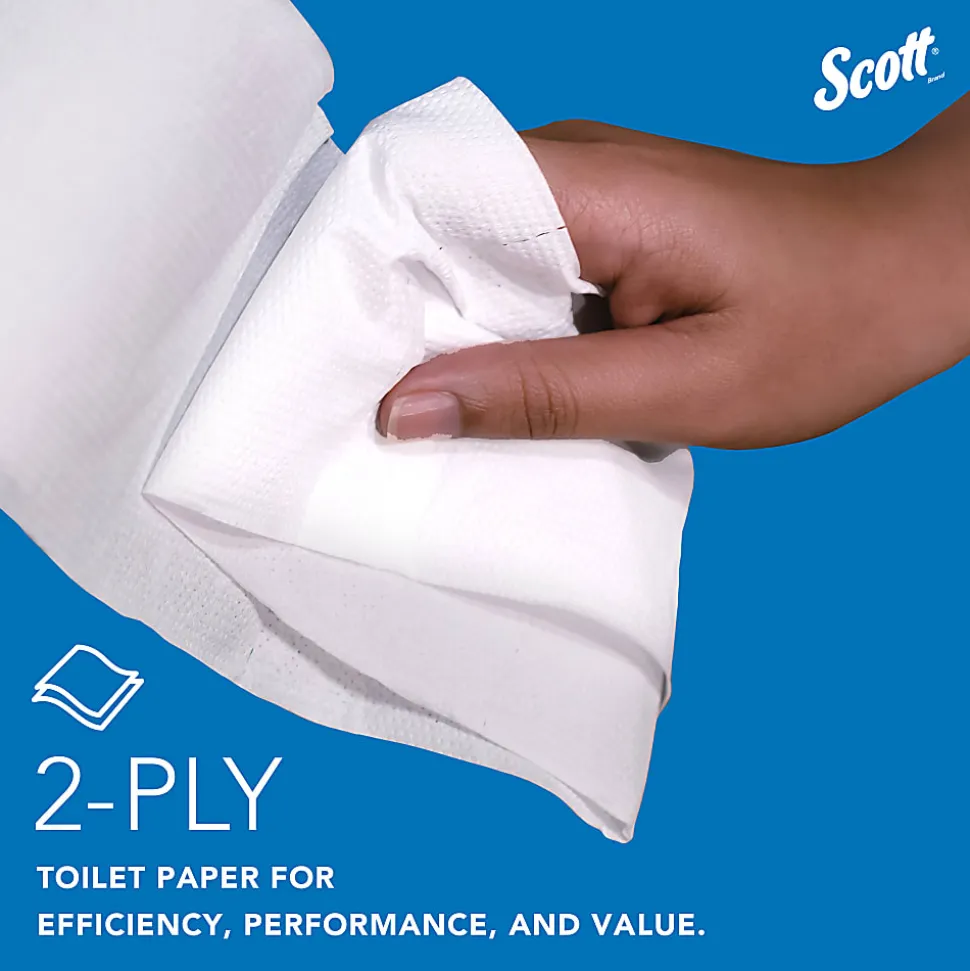 Scott® High-Capacity 2-Ply Jumbo Roll Toilet Paper, 25% Recycled, 1000' Per Roll, Pack Of 12 Rolls