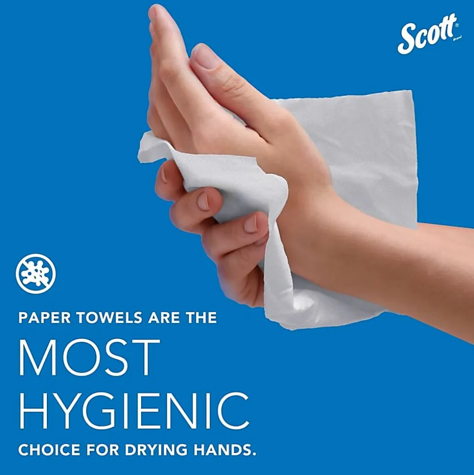 Scott Multifold NarrowPaper Towels with Absorbency Pockets - Multifold - 9.40"x 8" - 4000 Sheets - White - Fiber - 250 Pack - 16 / Carton - 37490