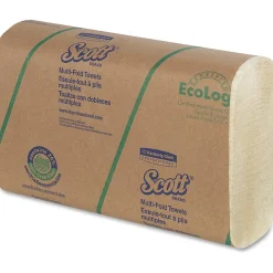 ScottĀ® Multi-Fold 2-Ply Paper Towels, 100 Sheets Per Pack, Pack Of 16 Packs