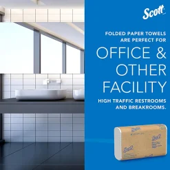 ScottĀ® Multi-Fold 2-Ply Paper Towels, 250 Sheets Per Pack, Case Of 16 Packs