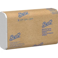 Scott® Multi-Fold 2-Ply Paper Towels, 250 Sheets Per Pack, Case Of 16 Packs