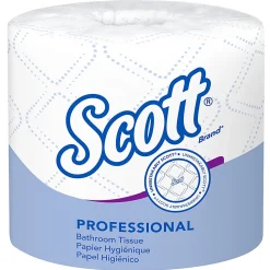 Scott® Professional 2-Ply Standard Roll Toilet Paper with Elevated Design, 100% Recycled, 550 Sheets Per Roll, Pack Of 20 Rolls