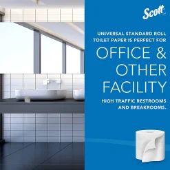 Scott® Professional 2-Ply Standard Roll Toilet Paper with Elevated Design, 100% Recycled, 550 Sheets Per Roll, Pack Of 20 Rolls