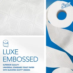Scott® Professional Standard Roll 2-Ply Toilet Paper, 25% Recycled, 550 Sheets Per Roll, Pack Of 80 Rolls