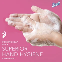 Scott® Pro™ Foam Hand Soap with Moisturizers, Floral Scent, 1.2L (40.58 Oz), Carton Of 2 Bottles