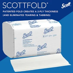 Scott® Pro Scottfold Multifold Paper Towels with Fast-Drying Absorbency Pockets, 175 Sheets Per Pack, 25 Packs Per Case