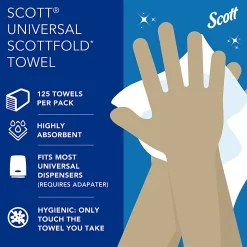 Scott® Pro Scottfold Multifold Paper Towels with Fast-Drying Absorbency Pockets, 175 Sheets Per Pack, 25 Packs Per Case