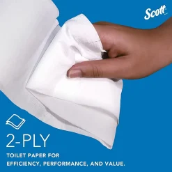 Scott 100% Recycled Fiber High-Capacity Jumbo Roll Toilet Paper - 2 Ply - 3.55