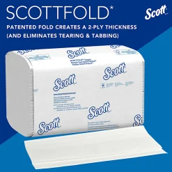 Scott® Scottfold™ Multi-Fold 1-Ply Paper Towels, 175 Sheets Per Pack, Case Of 25 Packs