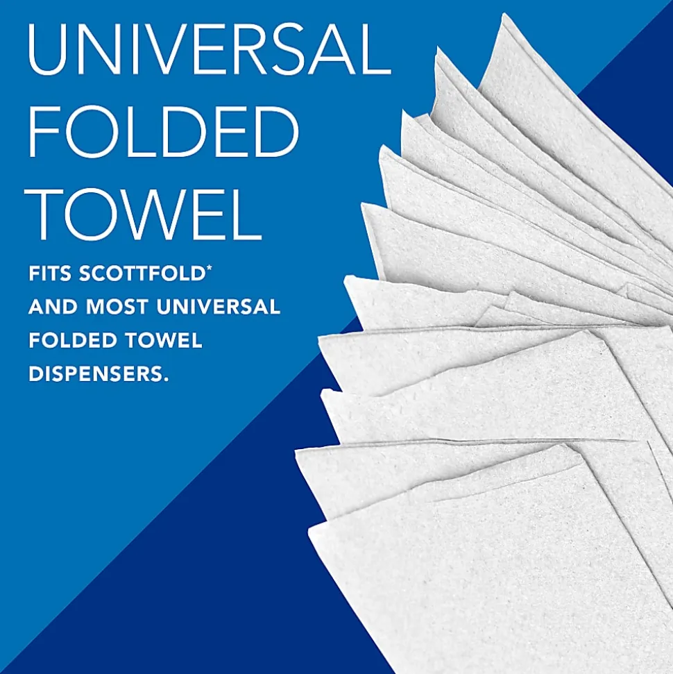 Scott® Scottfold™ Multi-Fold 1-Ply Paper Towels, 175 Sheets Per Pack, Case Of 25 Packs