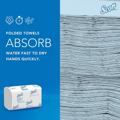 Scott® Scottfold™ Multi-Fold 1-Ply Paper Towels, 175 Sheets Per Pack, Case Of 25 Packs