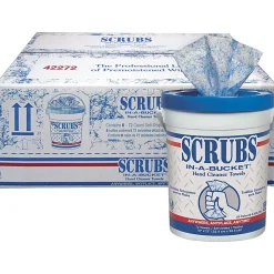 SCRUBS® Hand Cleaner Towels, 72 Towels Per Box, Carton Of 6 Boxes