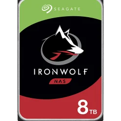 Seagate IronWolf ST8000VN004 8 TB Hard Drive - 3.5" Internal - SATA (SATA/600) - Conventional Magnetic Recording (CMR) Method - ST8000VN004