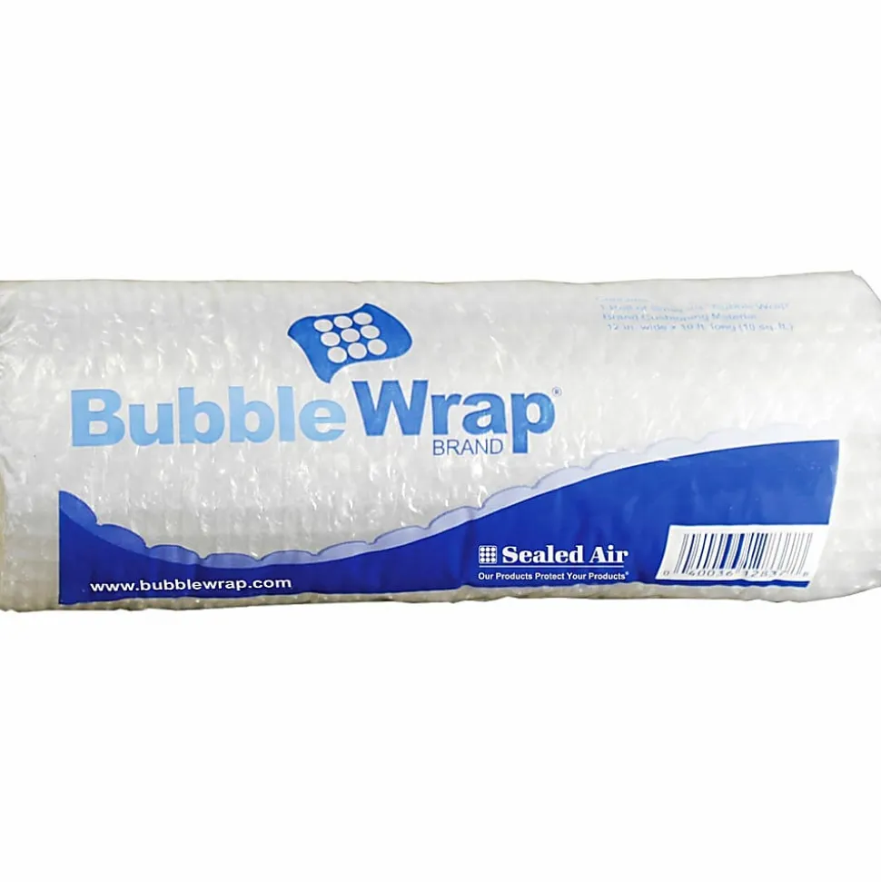 Sealed Air Bubble Wrap Multi-purpose Material - 12" Width x 10 ft Length - 1 Wrap(s) - Lightweight, Perforated - Clear - 1 Roll