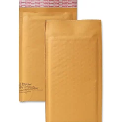 Sealed Air JiffyLite Cellular Cushioned Mailers - Bubble - #00 - 5" Width x 10" Length - Peel & Seal - Kraft - 25 / Carton - Kraft
