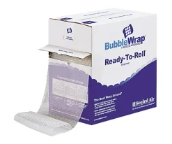 Sealed Air Ready-To-Roll Bubble Packing Material, 12" x 65'
