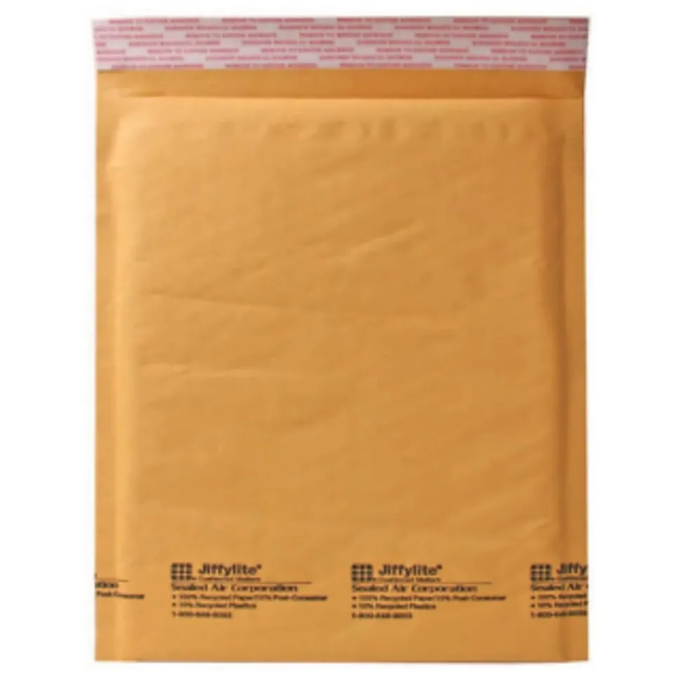 Sealed Air Self-Seal Bubble Mailers, 12 1/2" x 19", Kraft, Case Of 50