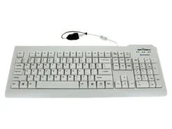Seal Shield Silver Seal Medical-Grade Wired Keyboard, White