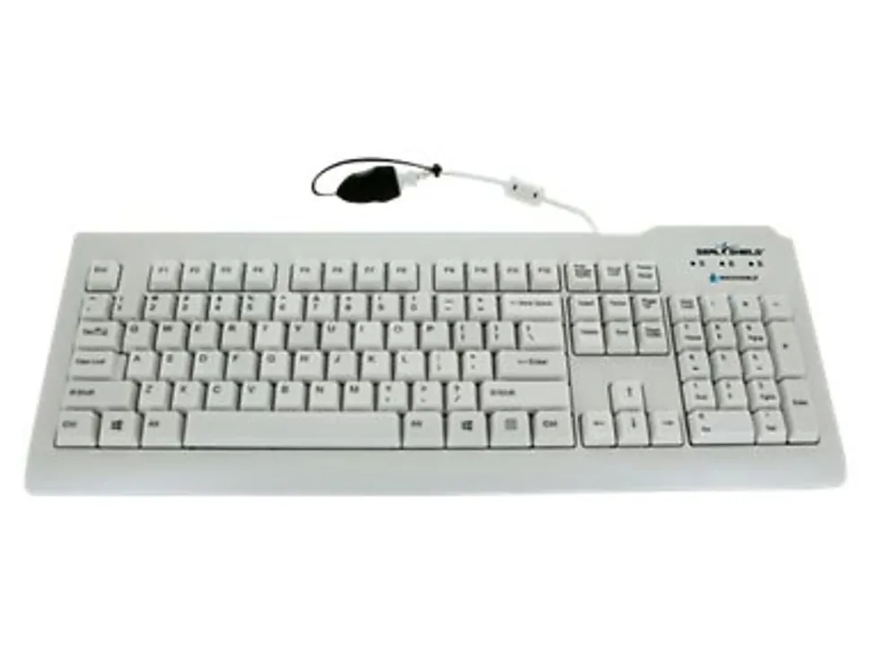 Seal Shield Silver Seal Medical-Grade Wired Keyboard, White