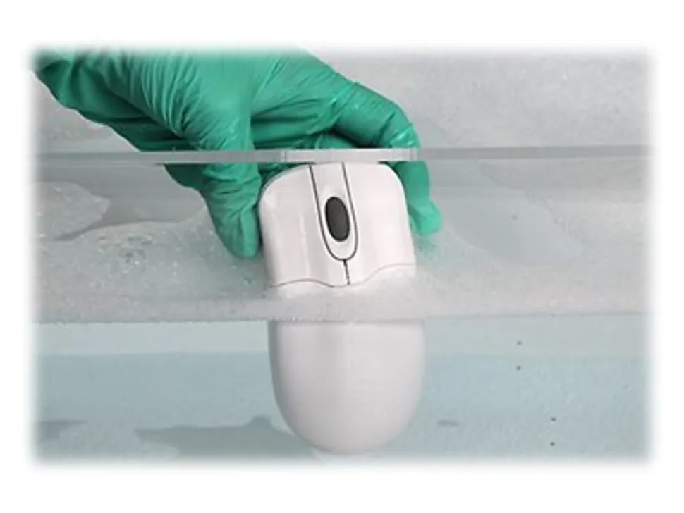 Seal Shield Silver Storm Waterproof Encrypted - Mouse - optical - 3 buttons - wireless - 2.4 GHz - USB wireless receiver - white