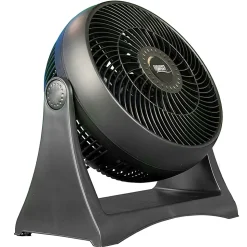 Seasons Comfort 3-Speed High-Velocity Portable Turbo Fan, 10-1/2”H x 11-1/4”W, Black