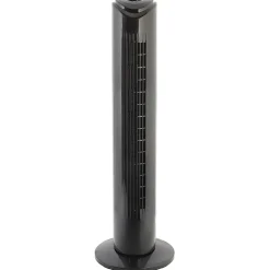 Seasons Comfort™ 3-Speed Oscillating Tower Fan, 29-3/16"H x 9-1/16"W x 9-1/16"D, Black