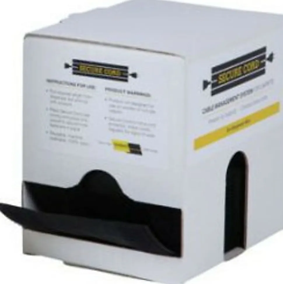 SecureCord Cable Management for Carpets, Black, Nylon, ASC25B