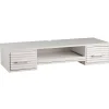 SEI Furniture Simon Wall Mount 42"W Writing Desk, White