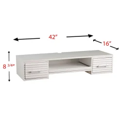 SEI Furniture Simon Wall Mount 42"W Writing Desk, White