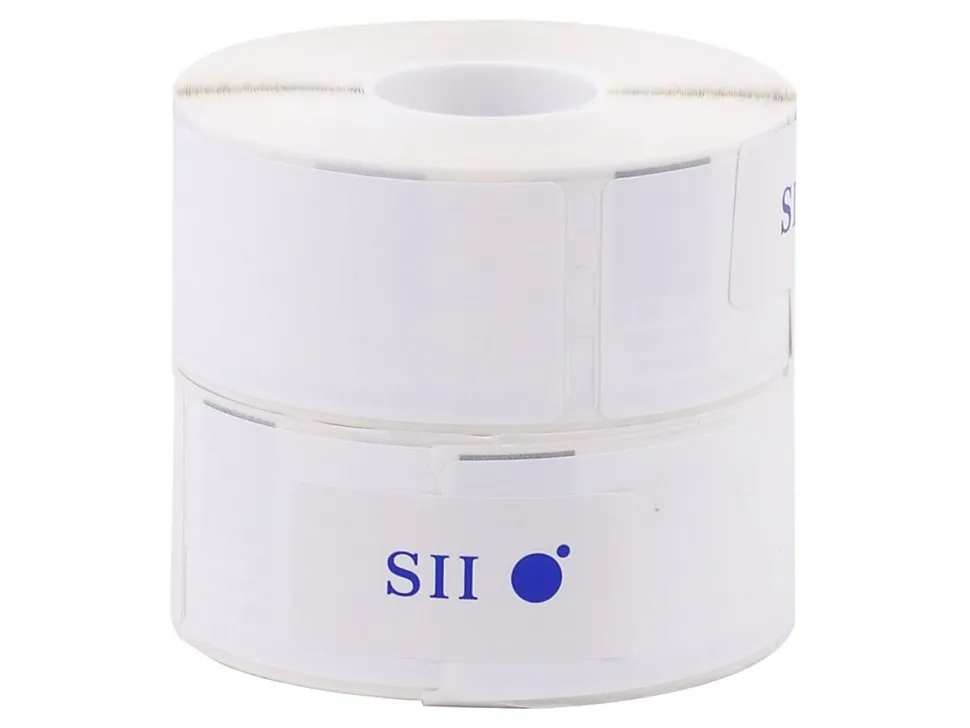 Seiko SII Address Labels, SKPSLP2RLH, Rectangle, 1 1/8" x 3 1/2", White, 260 Labels Per Roll, Box Of 2 Rolls