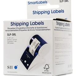 Seiko SmartLabel SLP-SRL Shipping Direct Thermal Labels, SKPSLPSRL, Rectangle, 2 1/8