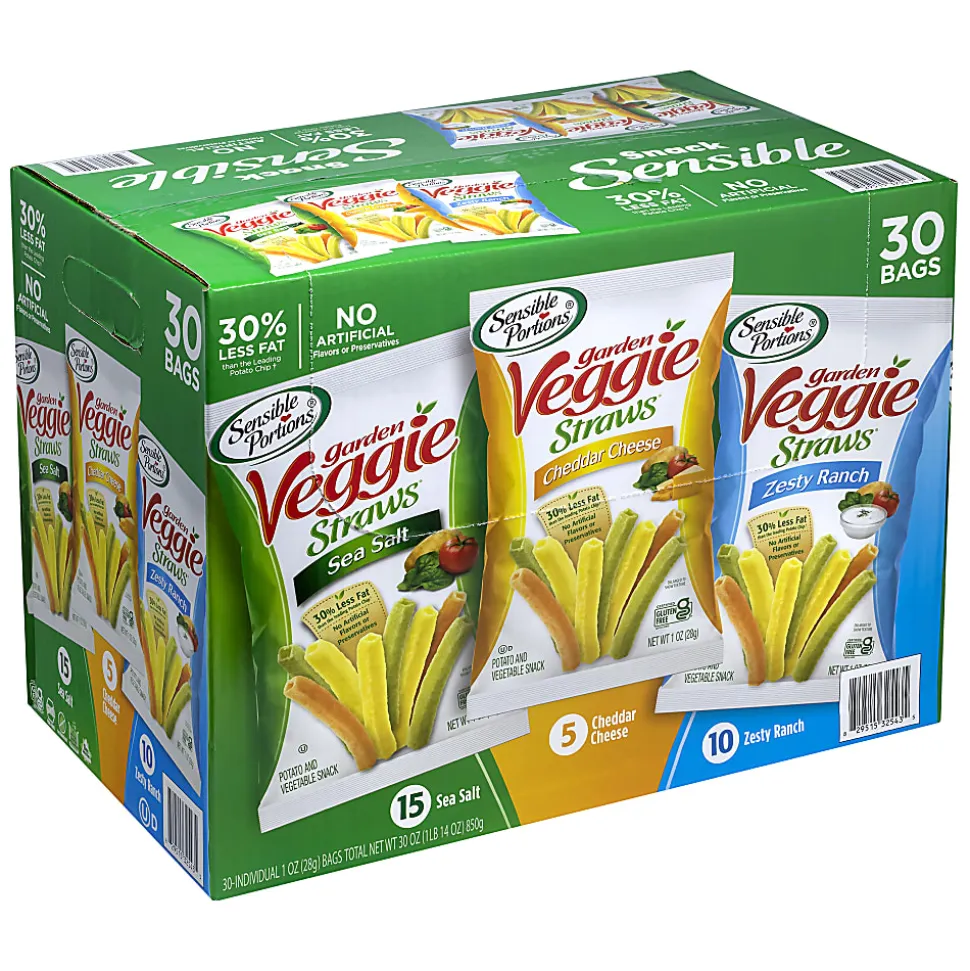 Sensible Portions Garden Veggie Variety Pack, Box Of 30 Bags