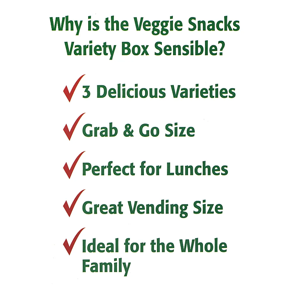 Sensible Portions Garden Veggie Variety Pack, Box Of 30 Bags