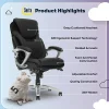 Serta® AIR™ Health & Wellness Ergonomic Bonded Leather High-Back Executive Office Chair, Black
