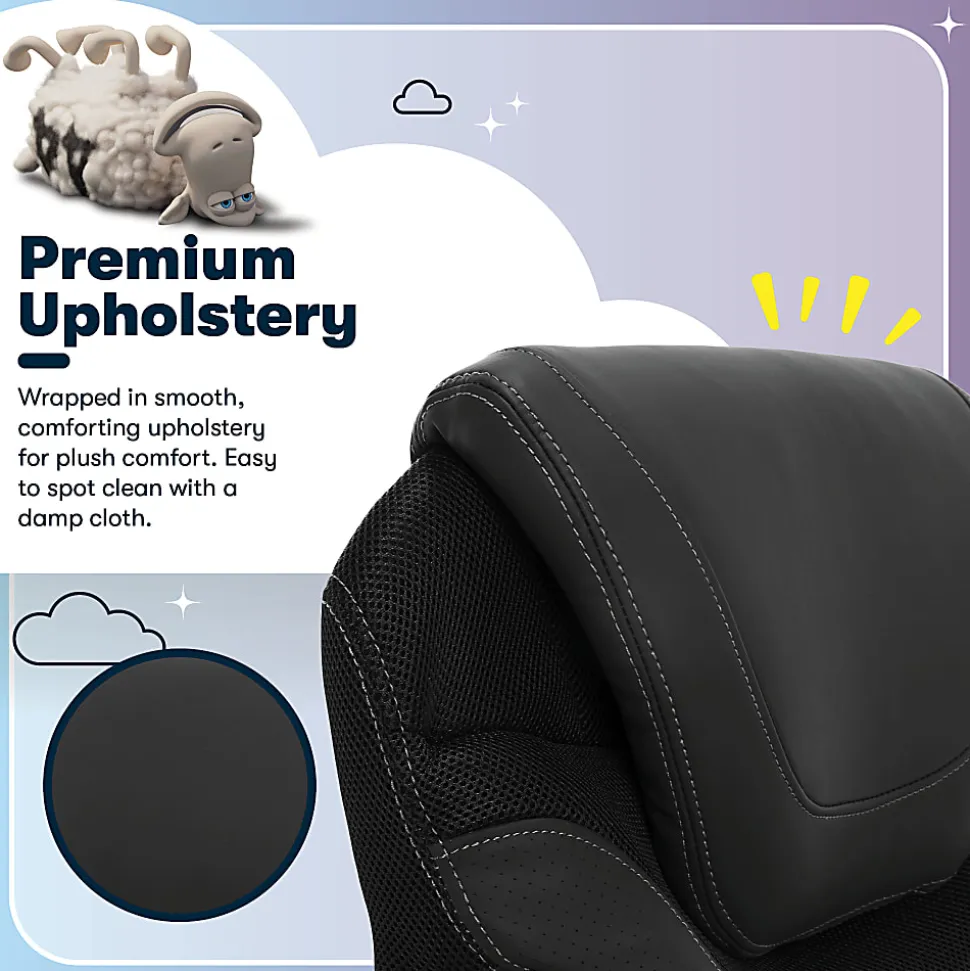 Serta® AIR™ Health & Wellness Ergonomic Bonded Leather High-Back Executive Office Chair, Black