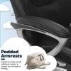 Serta® Amplify Bonded Leather/Mesh High-Back Office Chair, Black/Silver