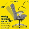 Serta® Claremont Ergonomic Bonded Leather Mid-Back Office Chair, Gray