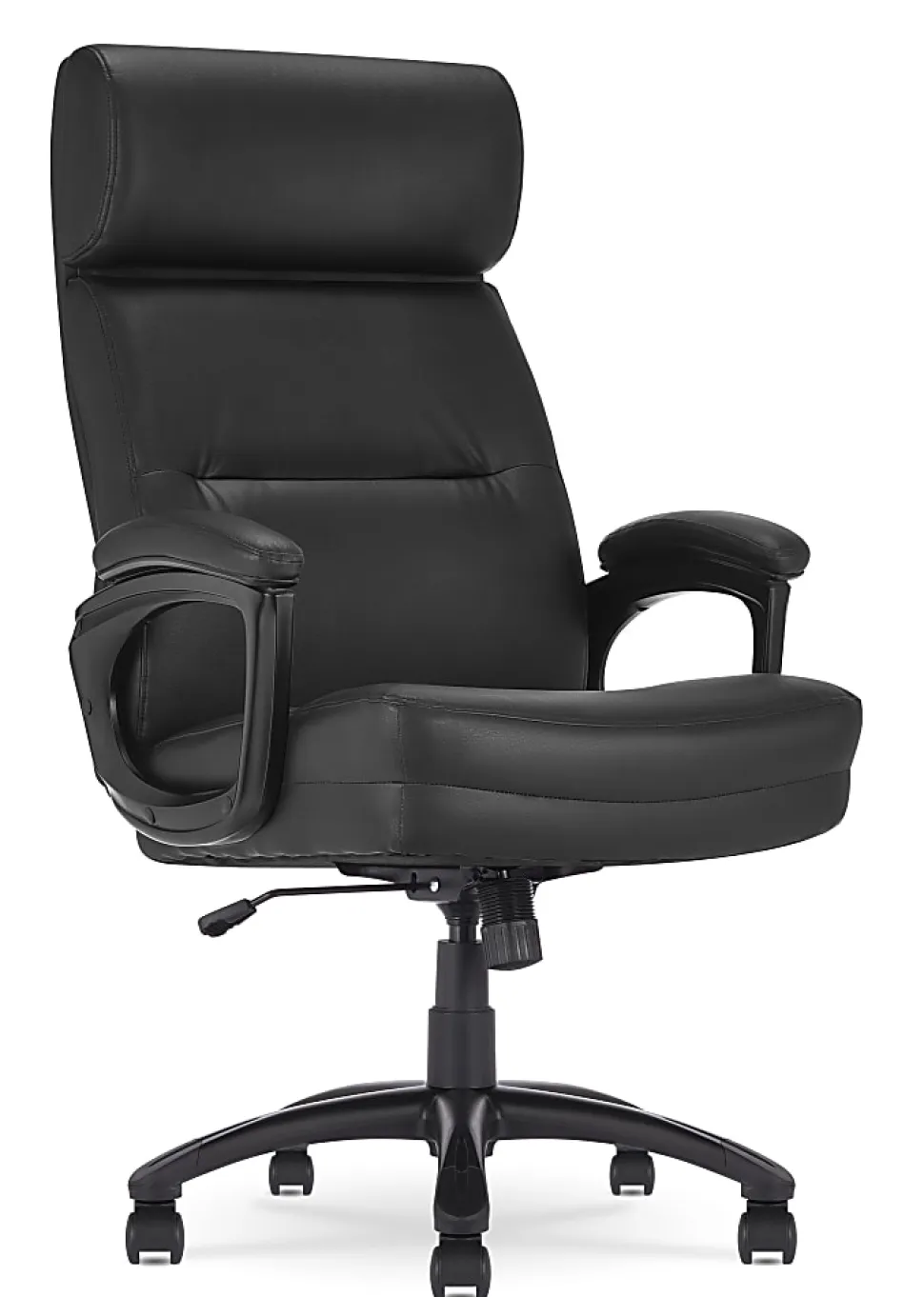 Serta® Comfort Big & Tall Ergonomic Bonded Leather High-Back Executive Office Chair, Black