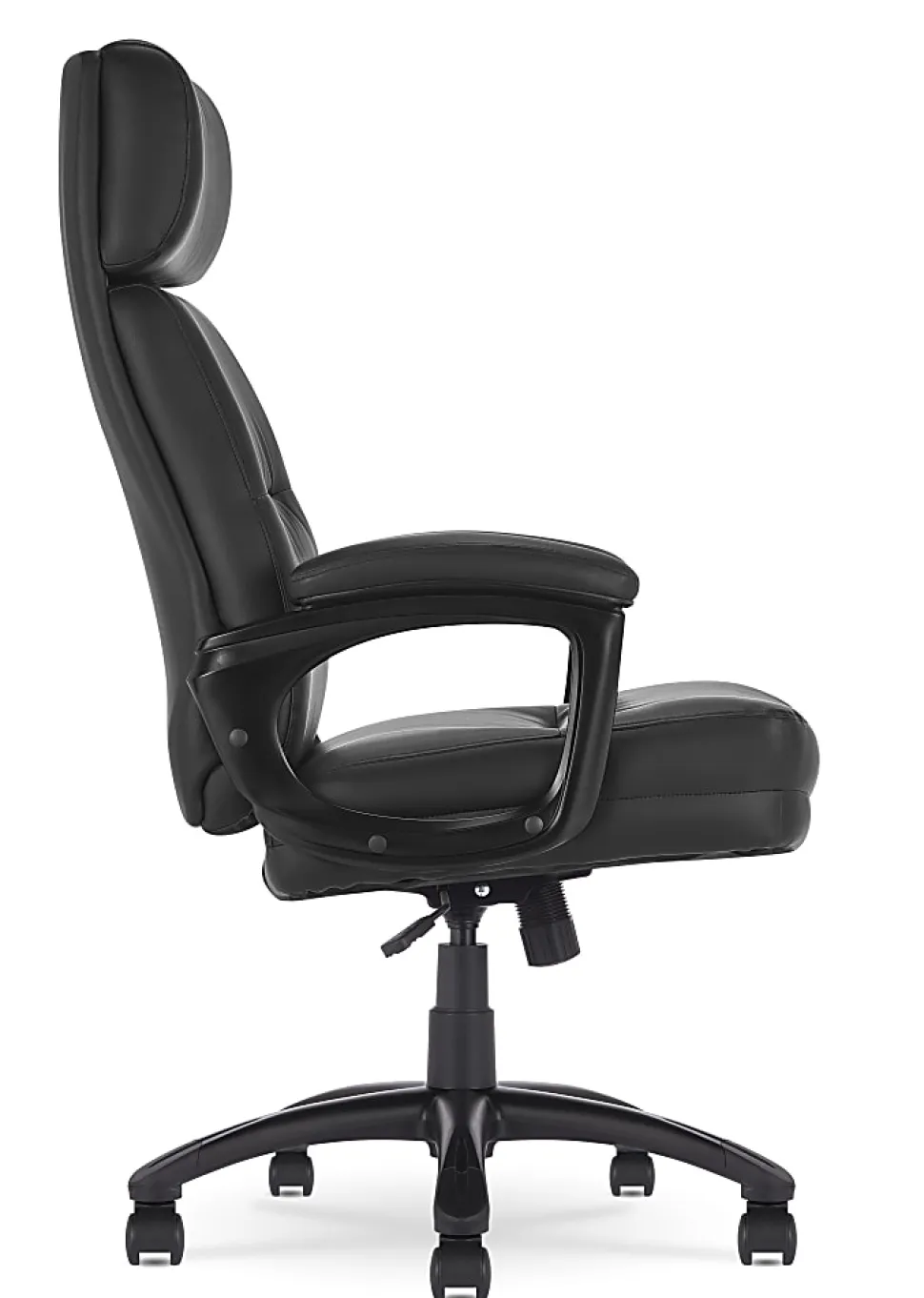 Serta® Comfort Big & Tall Ergonomic Bonded Leather High-Back Executive Office Chair, Black